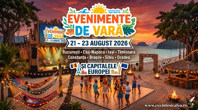 Agendă Culturală: Cuvinte si Cafea, Festivaluri și Relaxare (21-23 August 2026)