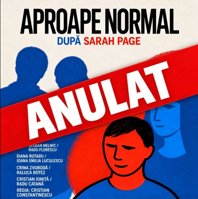 11 oct. 2026 - Aproape normal - dupa Sarah Page  - Teatrul Improteca