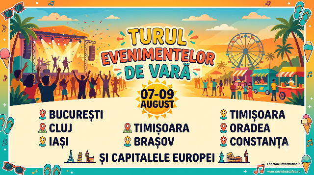 Evenimente 7 - 9 august 2026