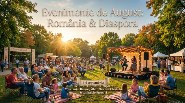 Cuvinte și Cafea: Ghidul Complet al Evenimentelor pentru 4-6 Septembrie 2026
