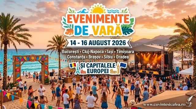 Evenimente 14-16 august 2026 alaturi de Cuvinte si Cafea